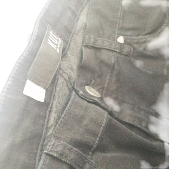 Kut From The Kloth Mia Skinny Black Denim Stars SZ 8 31" L Indie Goth Punk - Picture 9 of 14